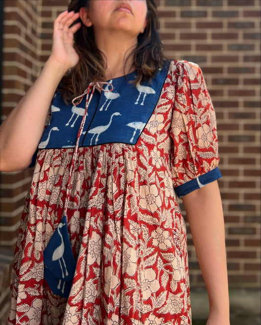 LEILA - Hand Block Printed Dress