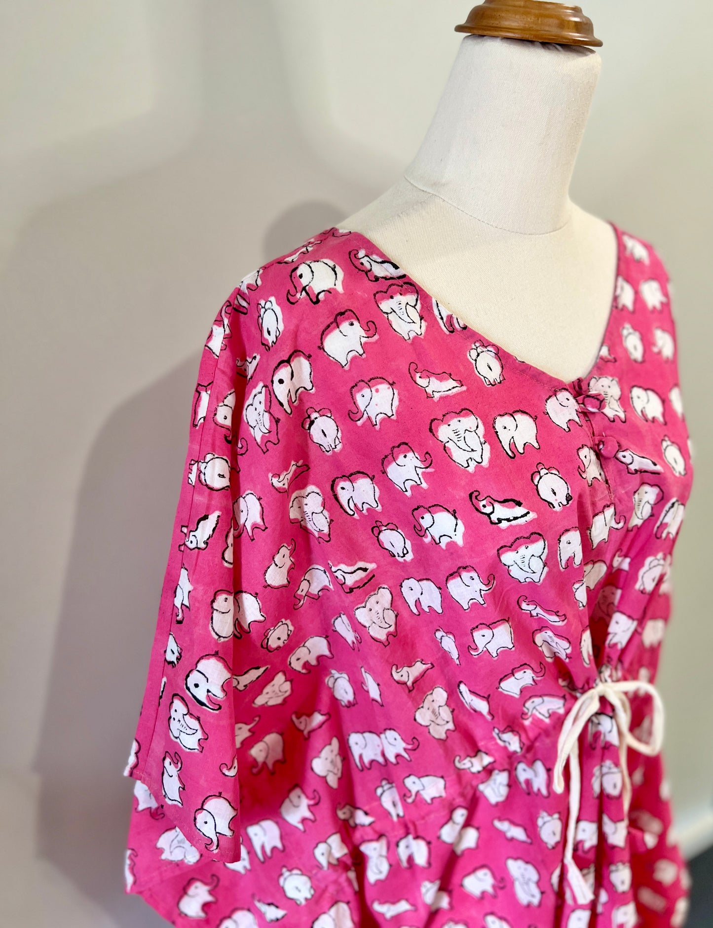 EHSAAS- Midi Length Kaftans in Pink