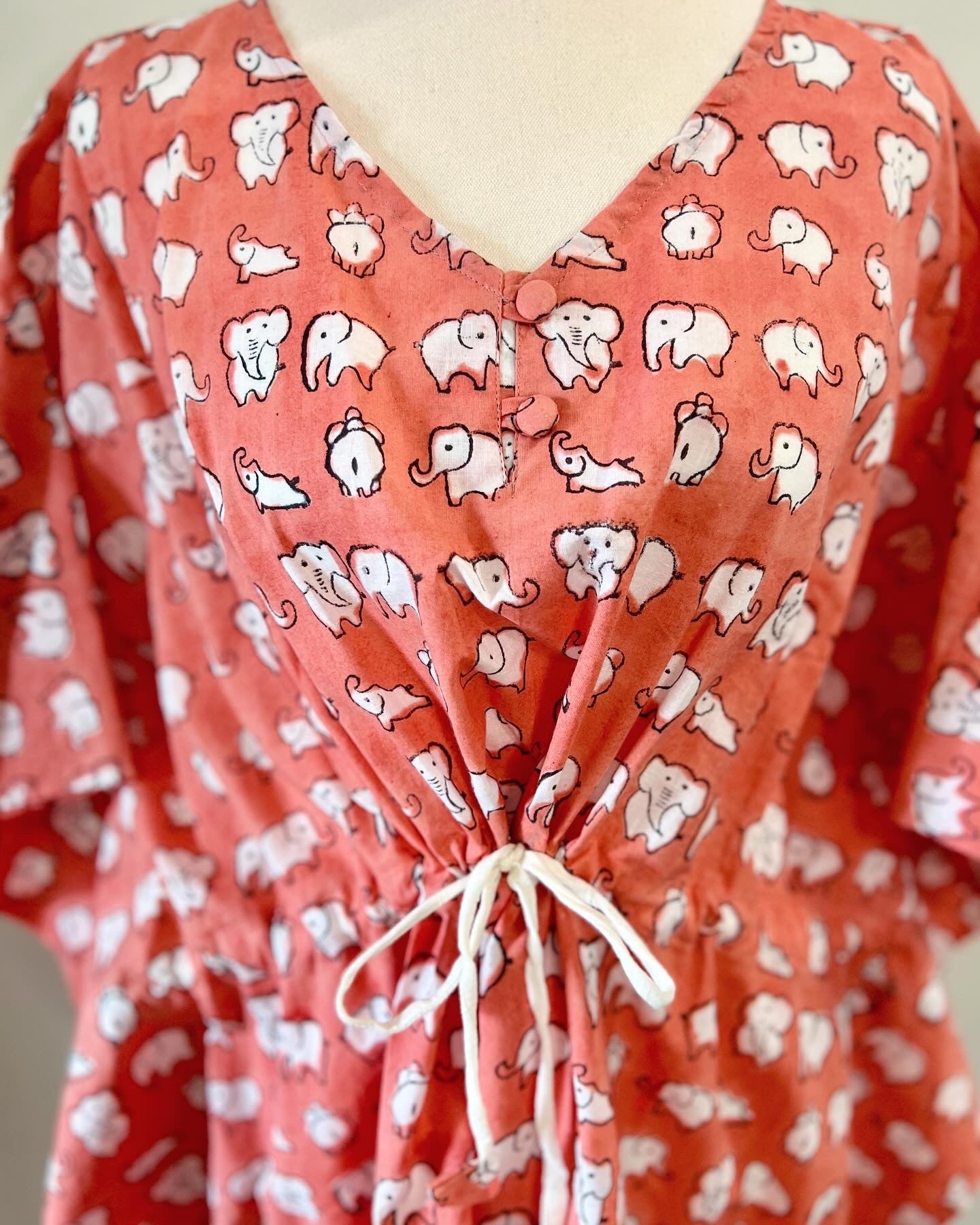 EHSAAS- Midi Length Kaftans in Peach