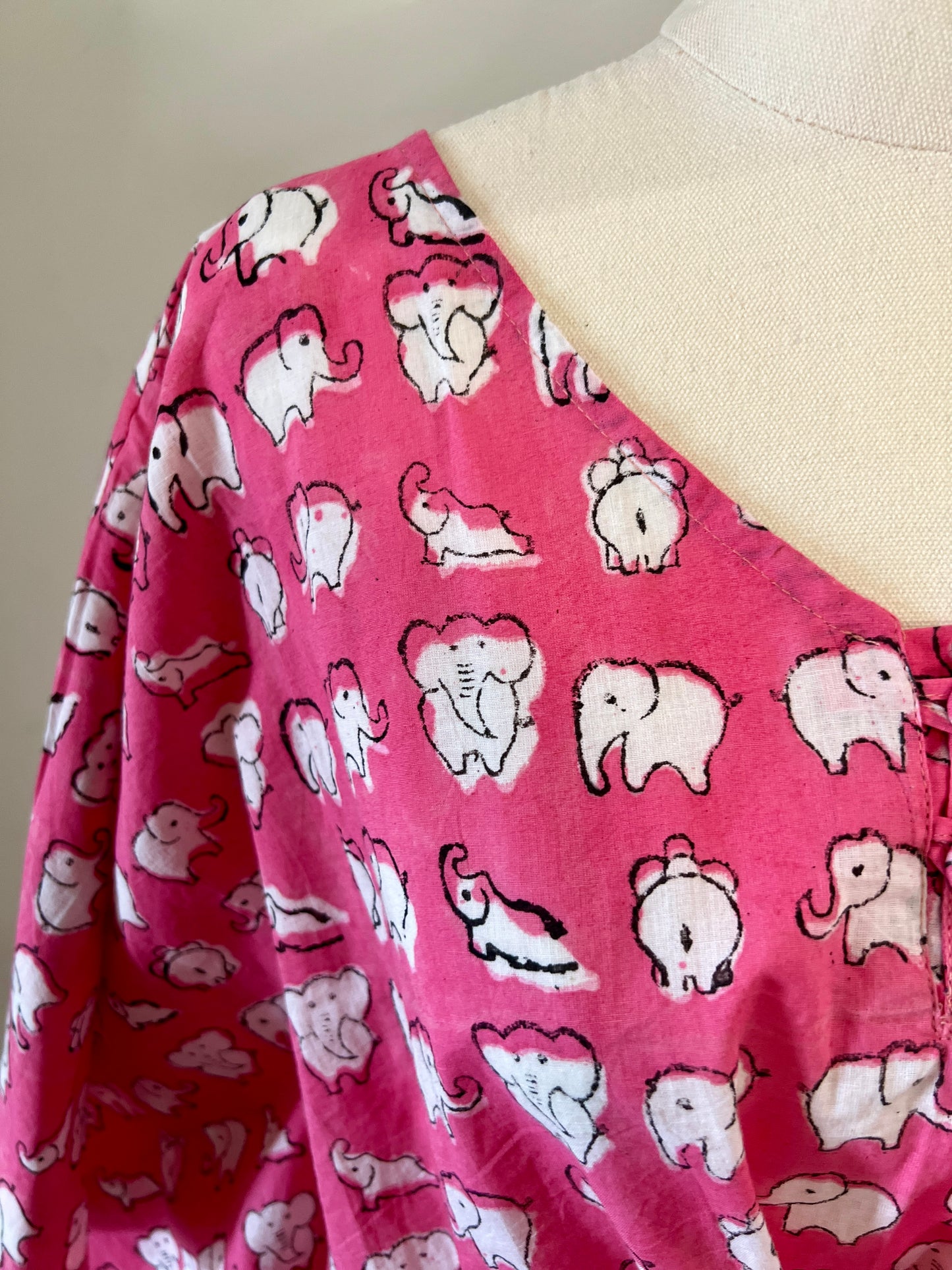 EHSAAS- Midi Length Kaftans in Pink