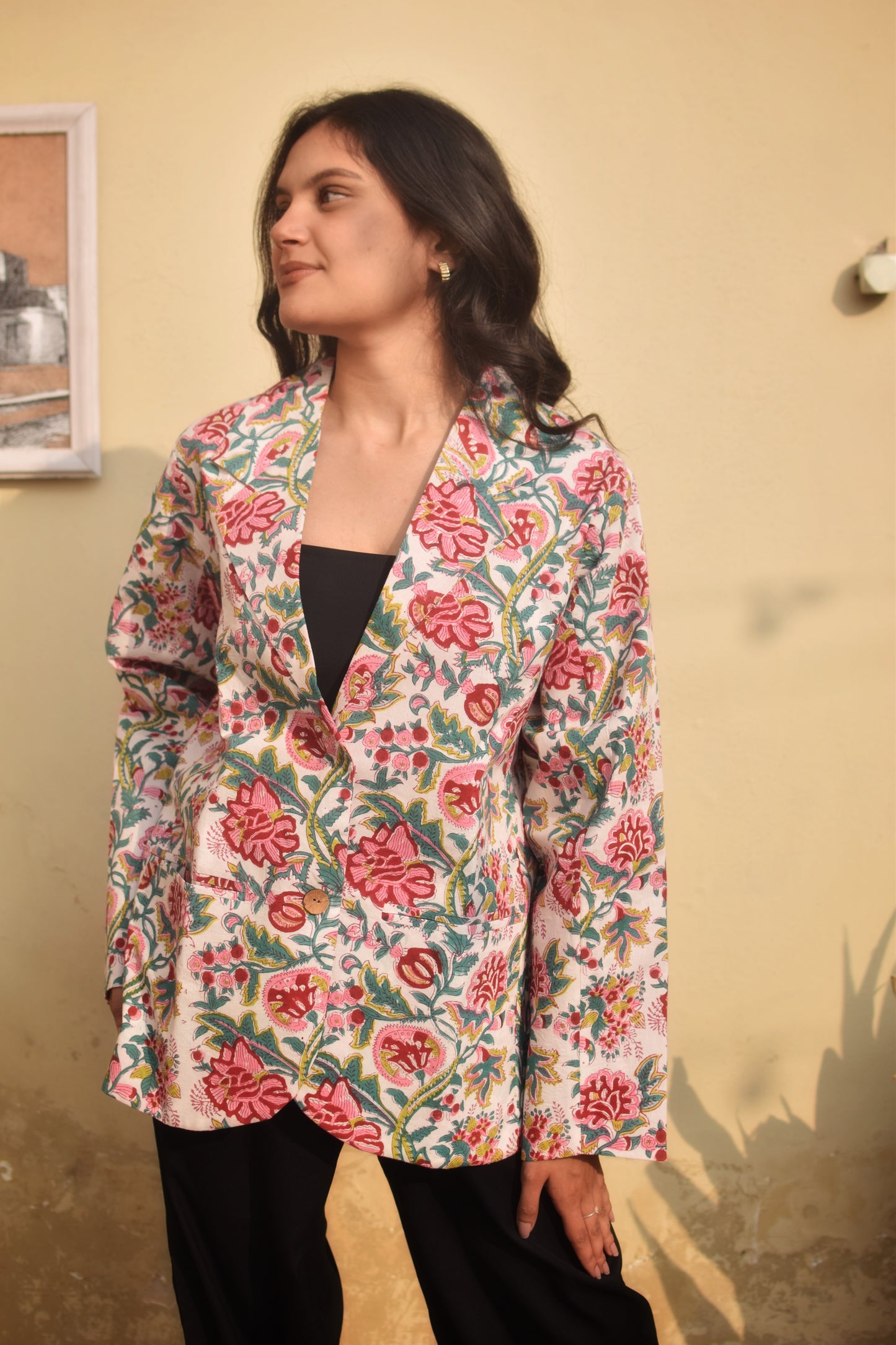 AFSANA- Cotton Jackets in Multi Floral