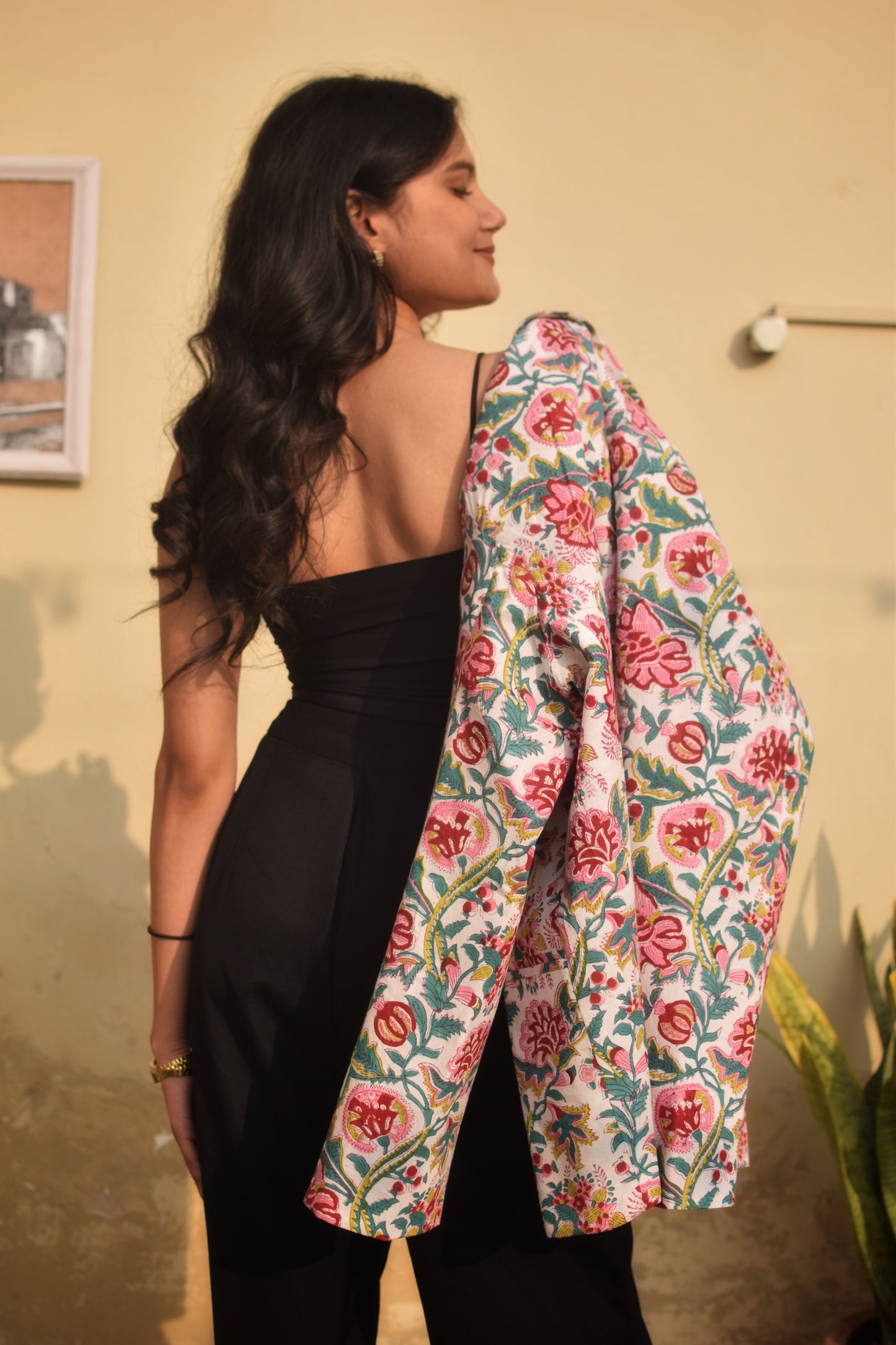AFSANA- Cotton Jackets in Multi Floral