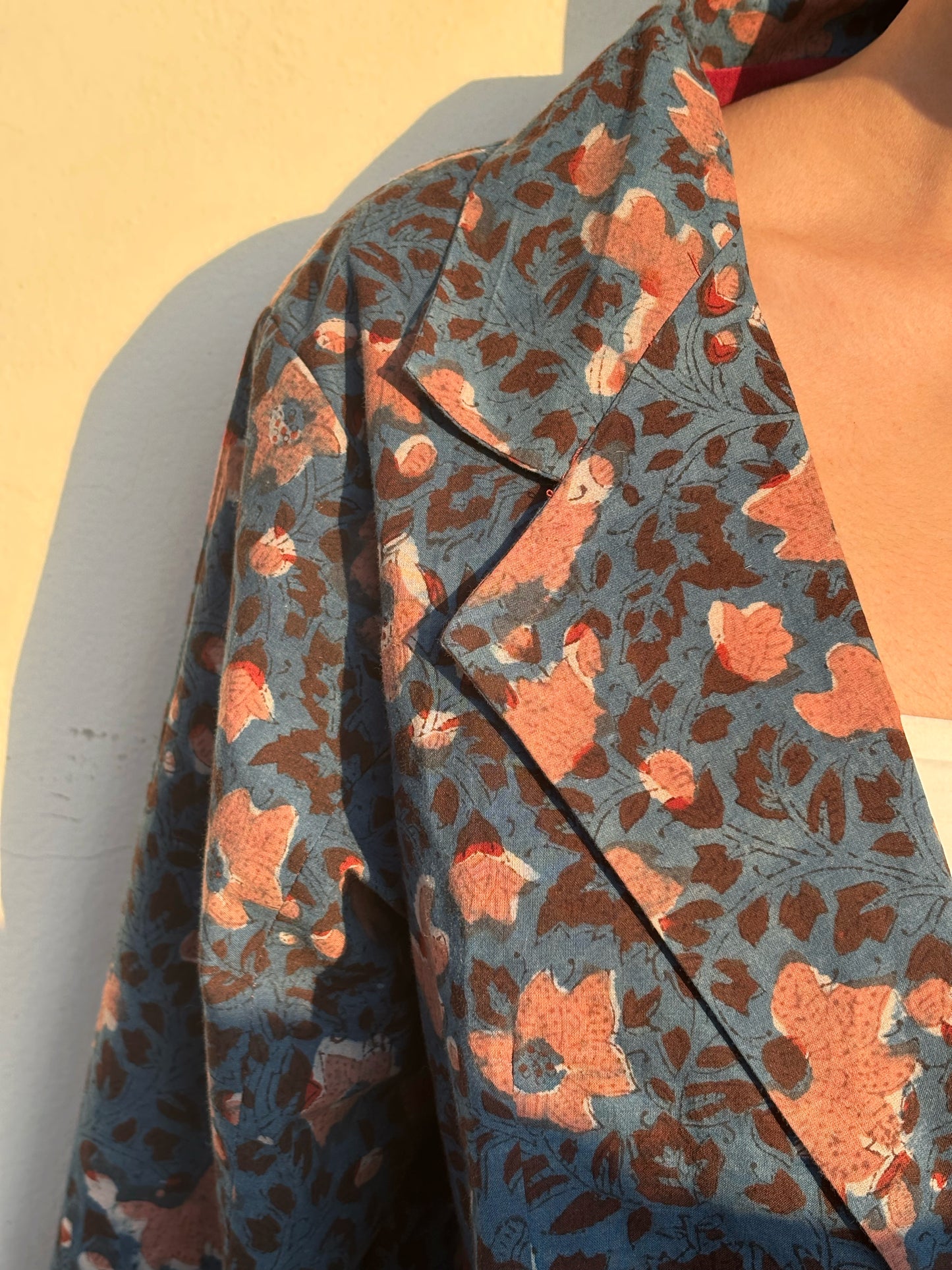 AFSANA- Cotton Jackets in Indigo