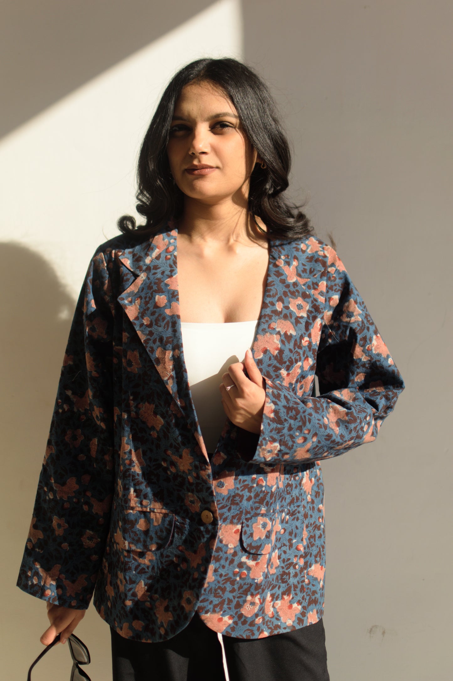 AFSANA- Cotton Jackets in Indigo