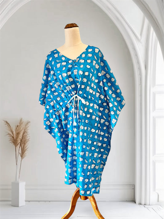 EHSAAS- Midi Length Kaftans in Blue